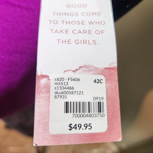 Cacique 42C Vibrant Pink Bra with Delicate Bow - Picture 6 of 11